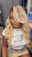 Charger et lire la vidéo dans la visionneuse de la Galerie, lace wig blonde MTR virginhair
