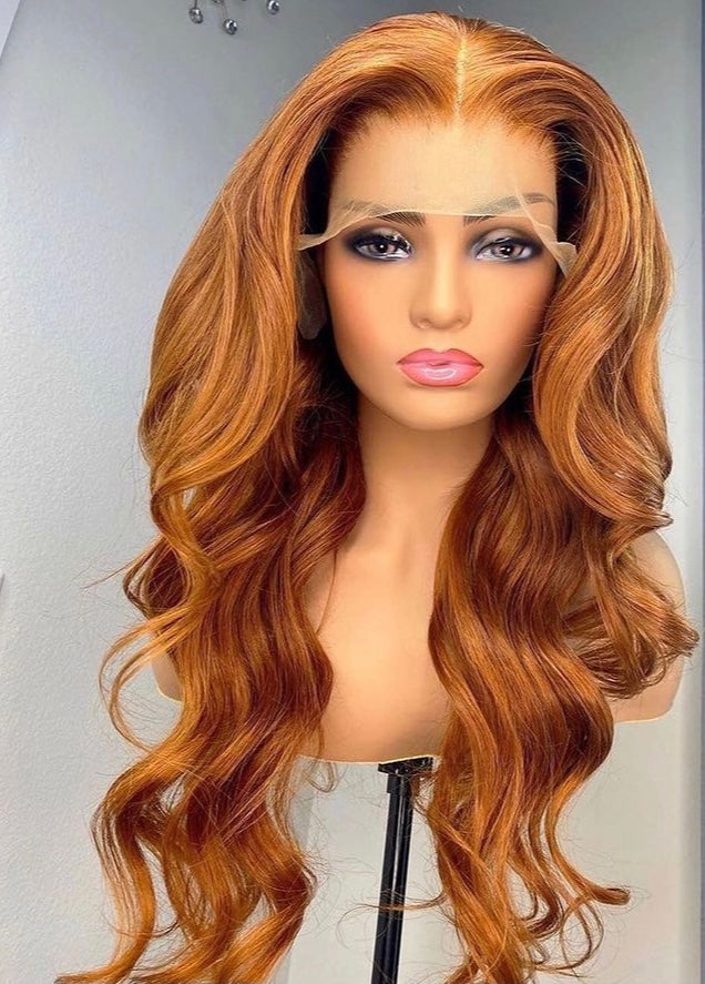 Malaysiennes ginger lacefrontal wigs