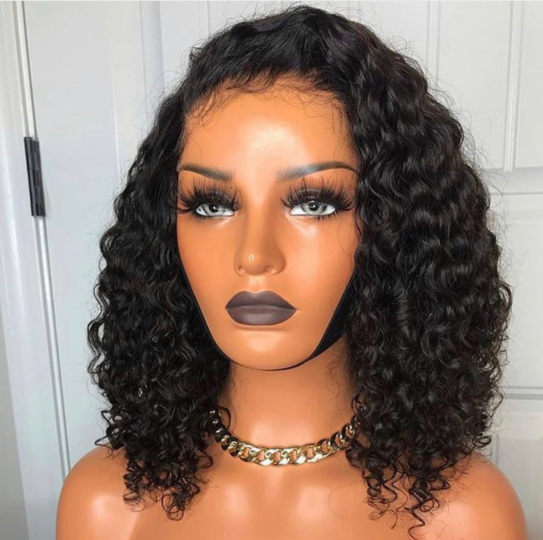 Lace frontal wigs deep waves  Ruby 16p Virgin hair