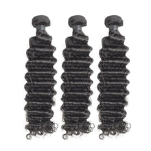 Charger l&#39;image dans la galerie, deep curly wave  12P AU 28P bundles with frontal brazilian hair weave bundles long virgin natural human hair extensions vendors
